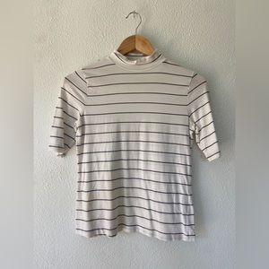 5 for $35! Banana republic high neck striped tee